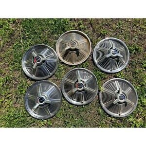 1964 1965 Mustang Fastback Coupe Convertible 14" SPINNER HUB CAP WHEEL COVERS